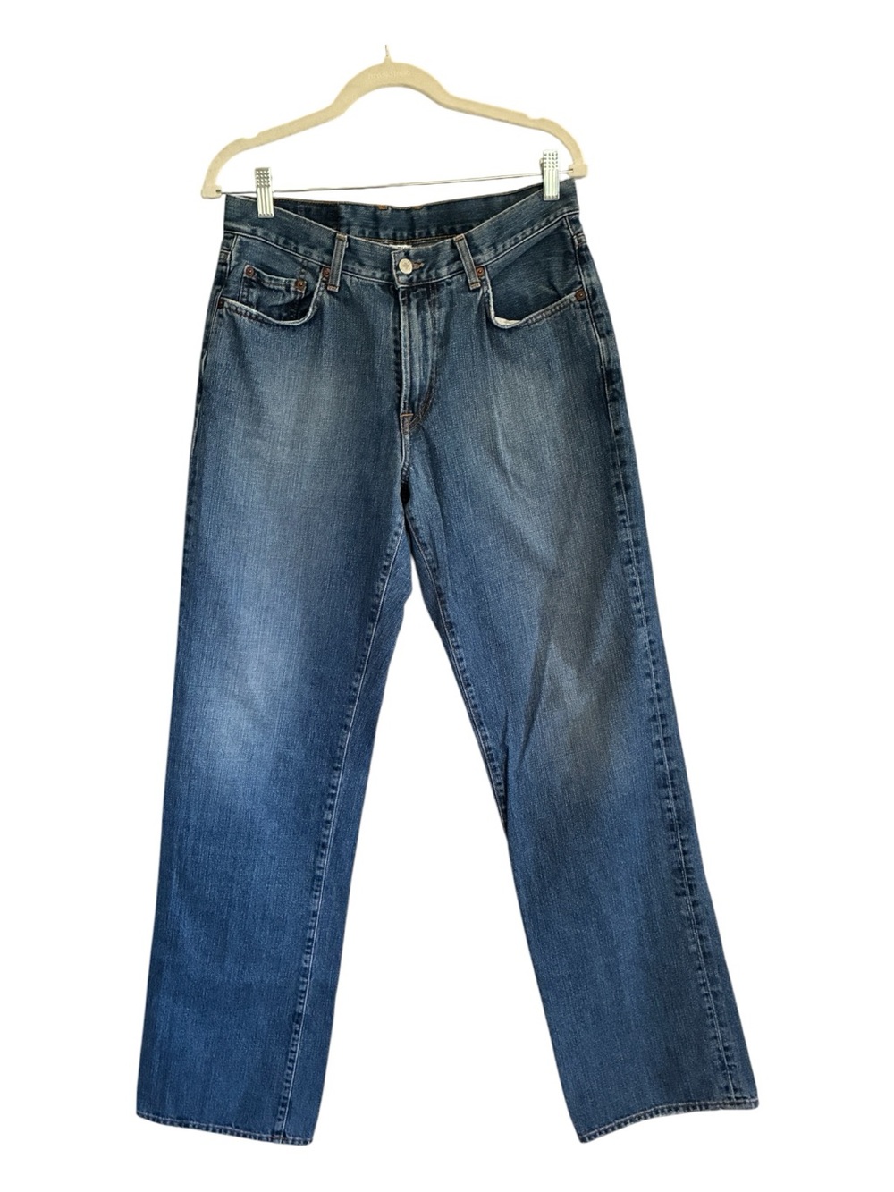 Vintage 2000s Americana Grunge 90s Lucky Brand Blue Denim Jeans Size 32